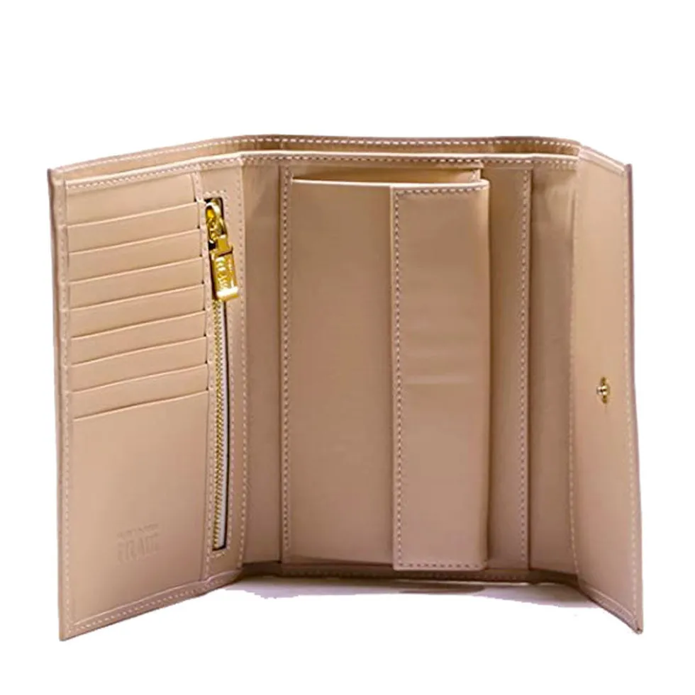 Portafoglio Donna con Bottone 1A Classe Alviero Martini linea Geo White W017