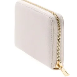 Portafoglio Donna GUESS Chiuso con Zip Linea Laurel Colore Ivory Misura Media