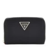 Portafoglio Donna GUESS Chiuso con Zip Linea Laurel Colore Nero Misura Media