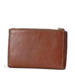 Portafoglio Donna Medio con Bottone THE BRIDGE linea Story in Pelle Marrone