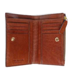 Portafoglio Donna Medio con Bottone THE BRIDGE linea Story in Pelle Marrone