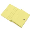 Portafoglio Donna Mini COCCINELLE in Pelle Linea Metallic Soft colore Lime Wash Chiuso
