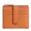 Portafoglio Donna Mini COCCINELLE in Pelle Colore Crab Linea Metallic Soft