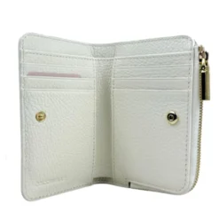 Portafoglio Donna Piatto COCCINELLE in Pelle Pearl Linea Metallic Soft