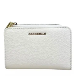 Portafoglio Donna Piatto COCCINELLE in Pelle Pearl Linea Metallic Soft