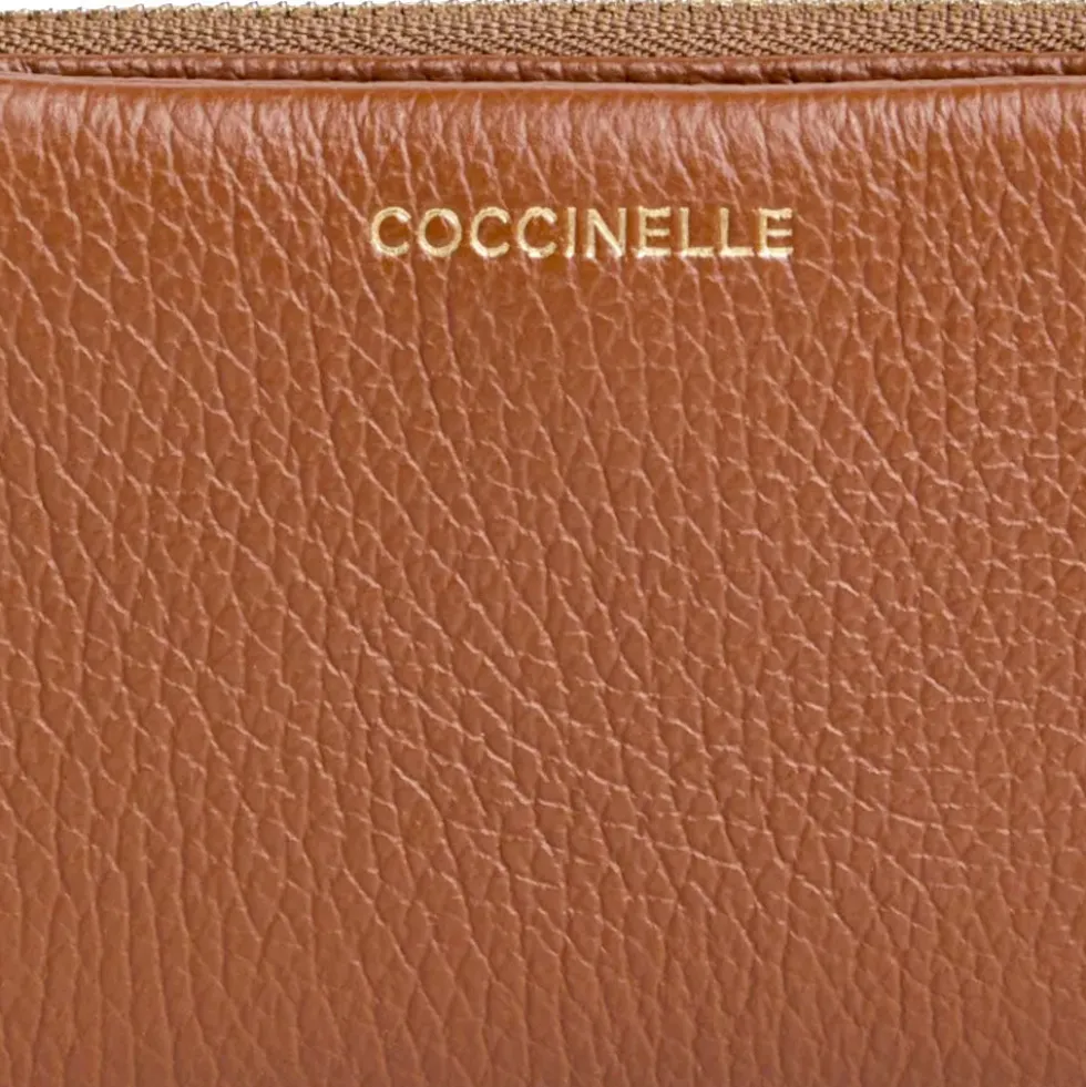 Portafoglio Donna Piccolo COCCINELLE in Pelle Cognac Linea C - Me