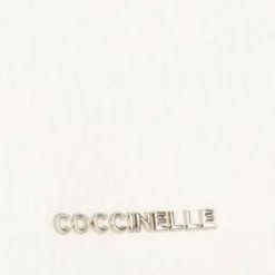 Portafoglio Donna Piccolo COCCINELLE in Pelle Colore Blanco Linea Metallic Soft