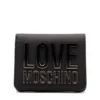 Portafoglio Donna Piccolo LOVE MOSCHINO Nero con Logo Lettering Sfumato