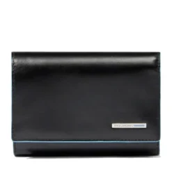 Portafoglio Donna Piccolo PIQUADRO In Pelle Nera Linea Blue Square - PD6471B2R