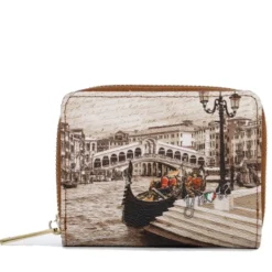 Portafoglio Donna Piccolo Y NOT YES-562 Stampa Venice Postcard