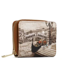 Portafoglio Donna Piccolo Y NOT YES-562 Stampa Venice Postcard