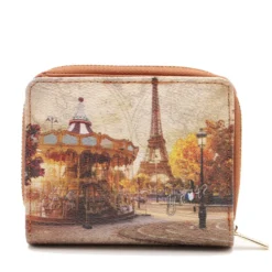 Portafoglio Donna Piccolo Y NOT YES-655 Stampa Funny Paris