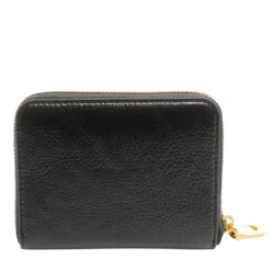 Portafoglio Donna Piccolo Zip Around LOVE MOSCHINO Nero con Placca Logata
