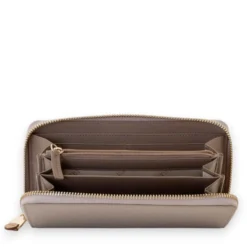 Portafoglio Donna Zip Around 1A Classe Alviero Martini linea Windy City Greige PM75