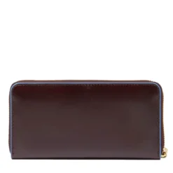 Portafoglio Donna Zip Around PIQUADRO In Pelle Mogano Linea Blue Square - PD3229B2R