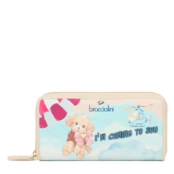 Portafoglio Donna Zip Around BRACCIALINI linea Allround stampa I'm Coming to You