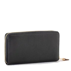 Portafoglio Donna Zip Around 1A Classe Alviero Martini linea Castle Leather in Pelle Nera PP09
