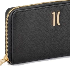 Portafoglio Donna Zip Around 1A Classe Alviero Martini linea Castle Leather in Pelle Nera PP09