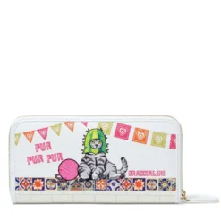 Portafoglio Donna Zip Around BRACCIALINI linea Allround stampa Pets Fiesta