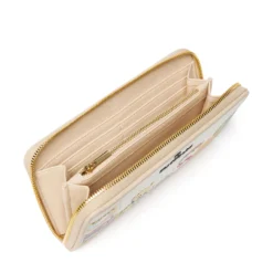 Portafoglio Donna Zip Around BRACCIALINI linea Allround Beige stampa Pets