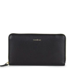 Portafoglio Donna Zip Around GIANNI CONTI linea Oliver in Pelle Nera