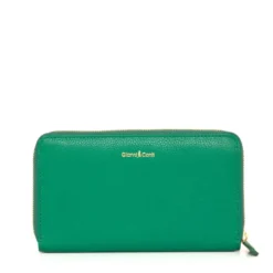 Portafoglio Donna Zip Around GIANNI CONTI linea Oliver in Pelle Verde