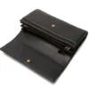 Portafoglio Grande COCCINELLE in Pelle Martellata Linea Metallic Soft colore Nero
