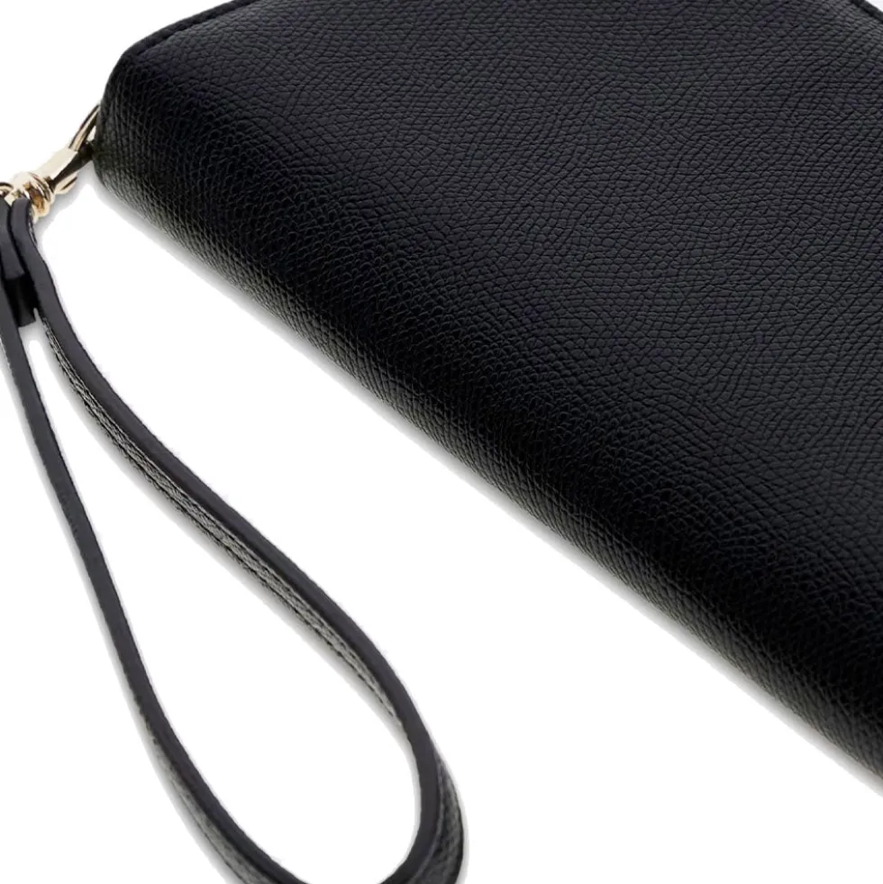 Portafoglio GUESS Chiuso con Zip Linea Amorette colore Nero