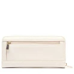 Portafoglio GUESS Chiuso con Zip Linea Amorette colore Off White