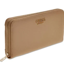Portafoglio GUESS Chiuso con Zip Linea Amorette colore Beige