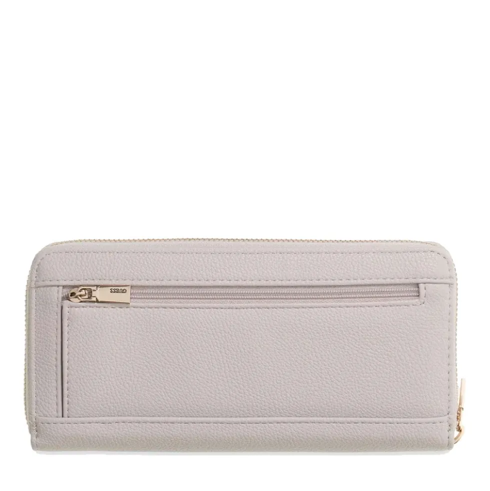 Portafoglio GUESS Chiuso con Zip Linea Laurel colore Ivory