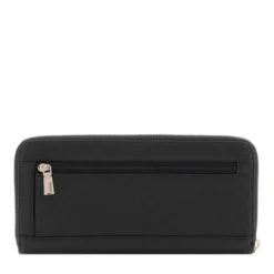 Portafoglio GUESS Chiuso con Zip Linea Laurel colore Nero