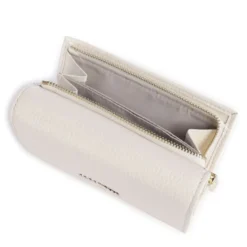 Portafoglio Piccolo COCCINELLE in Pelle Martellata Linea Metallic Soft colore Pearl
