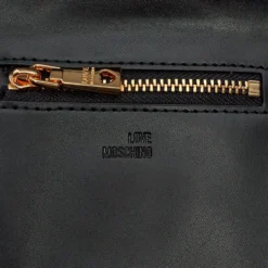 Portafoglio Piccolo Trapuntato con Bottone LOVE MOSCHINO linea Embossed Nero