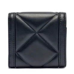 Portafoglio Piccolo Trapuntato con Bottone LOVE MOSCHINO linea Embossed Nero