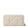 Portafoglio Trapuntato Zip Around LOVE MOSCHINO linea Embossed Avorio