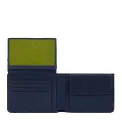 Portafoglio Uomo con Pattina PIQUADRO in Pelle Blu - PU1392W122R