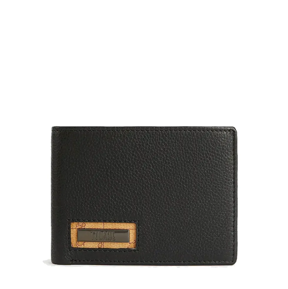 Portafoglio Uomo con Pattina 1A Classe Alviero Martini linea Trip Leather in Pelle Nera PN79