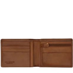 Portafoglio Uomo con Pattina e Portamonete THE BRIDGE In Pelle Marrone linea Story 01402301