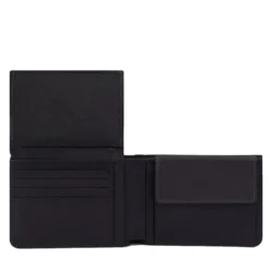 Portafoglio Uomo con Pattina PIQUADRO in Pelle Nera - PU1392W122R