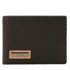 Portafoglio Uomo con Portamonete 1A Classe Alviero Martini linea Trip Leather in Pelle Nera PN81