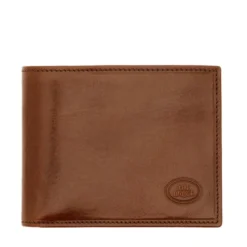 Portafoglio Uomo con Portamonete con Zip THE BRIDGE In Pelle Marrone linea Story