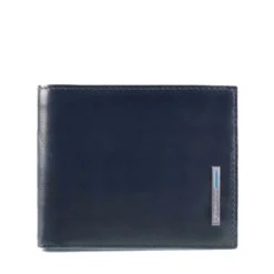 Portafoglio Uomo PIQUADRO in Pelle Blu con Portamonete Linea Blue Square - PU4188B2R