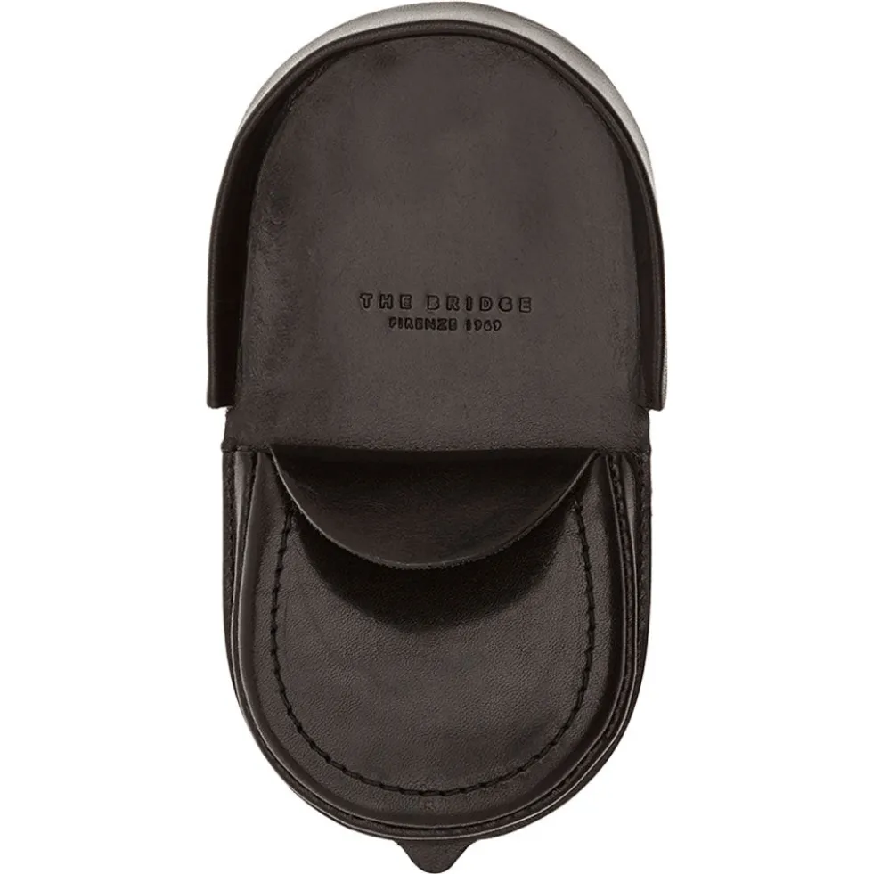 Portamonete a Tacco THE BRIDGE In Pelle Nero linea Story Made in Italy