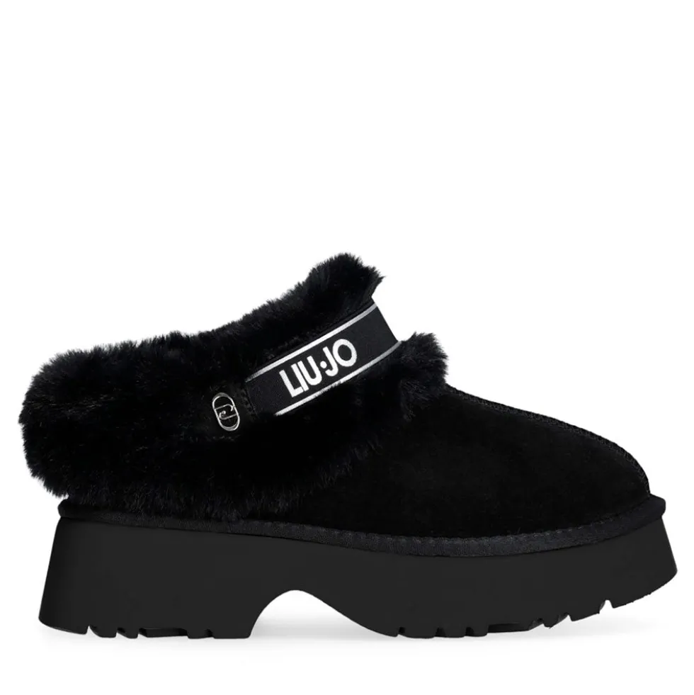 Sabot Donna Imbottiti LIU JO Juny 01 in Suede Nero