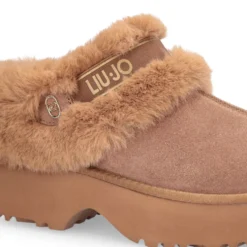 Sabot Donna Imbottiti LIU JO Juny 01 in Suede color Cognac