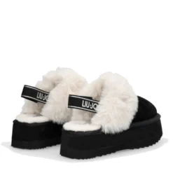Sabot Platform Imbottiti LIU JO Jane 10 in Suede Nero