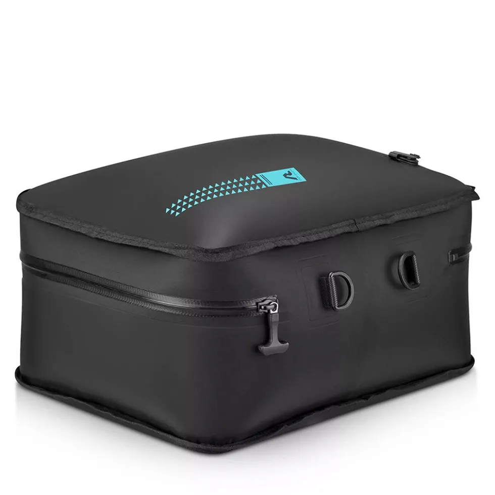 Sacca Sottovuoto per Zaino RONCATO linea Flatty in Tessuto Nero e Turchese
