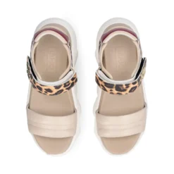 Sandali Chuncky Donna LIU JO Steffy Sandal 01 Beige e Inserto stampa Animalier