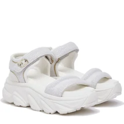 Sandali Chuncky Donna LIU JO Steffy Sandal 01 in Suede Bianco